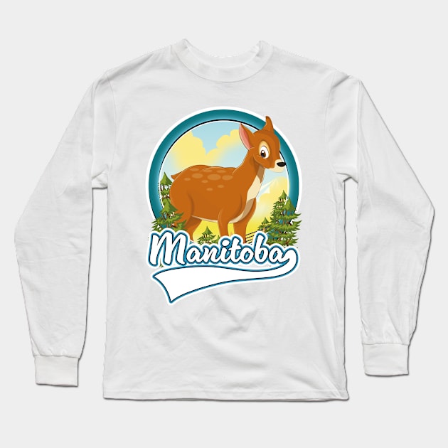 Manitoba Canada travel logo Long Sleeve T-Shirt by nickemporium1